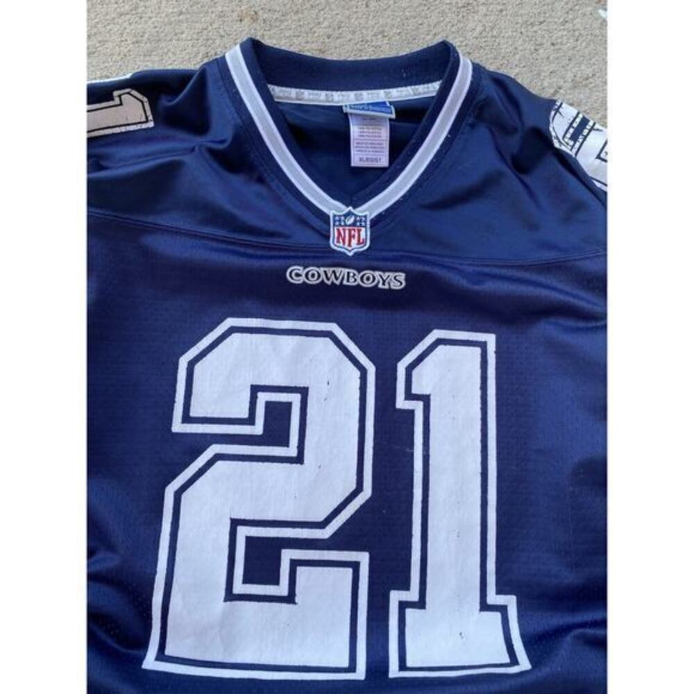 Vintage Dallas Cowboys Ezekiel Elliott #21 NFL Pro Line Jersey Men XL Navy Blue‎ - Picture 4 of 10
